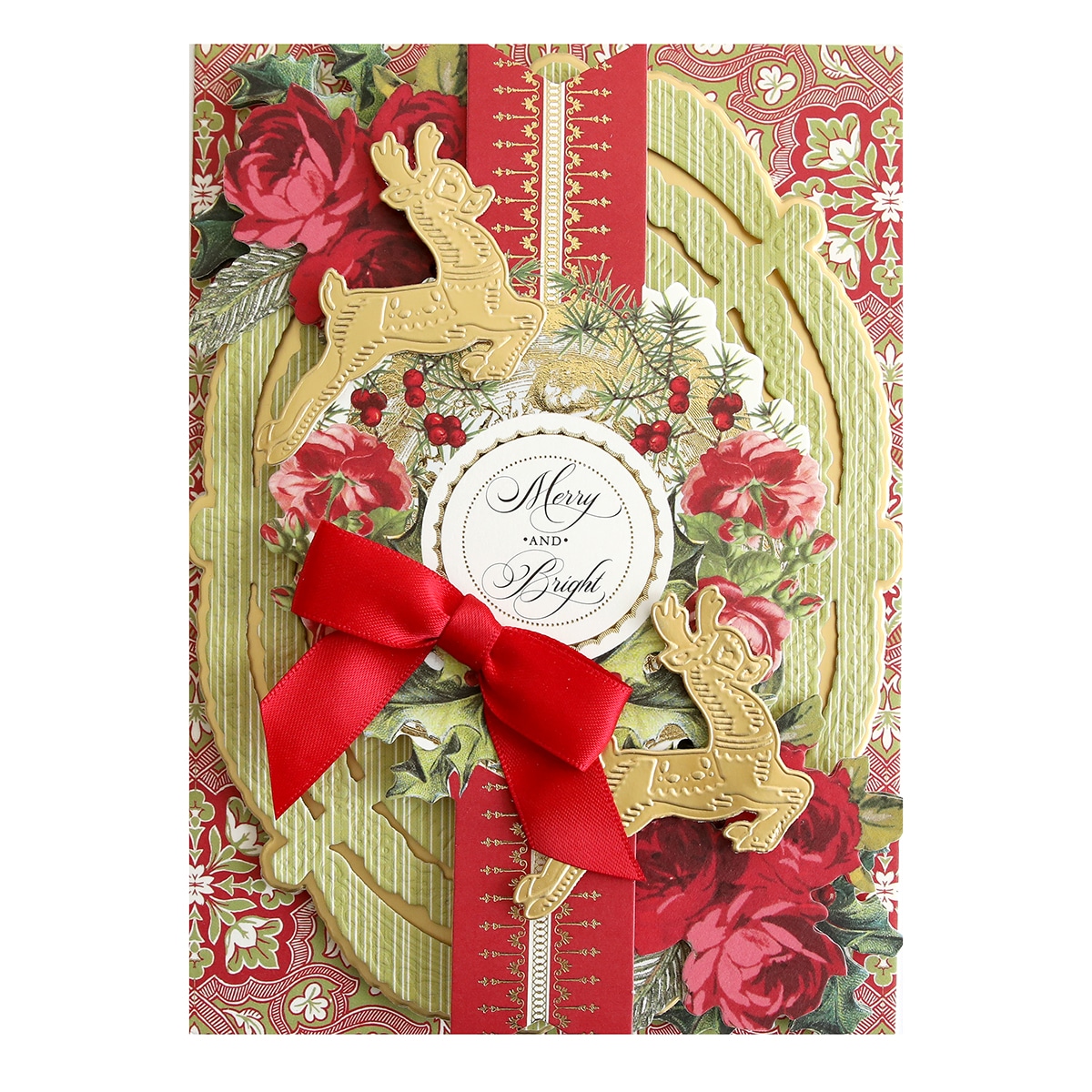 Anna Griffin Slimline Vintage Christmas Cards and Envelopes