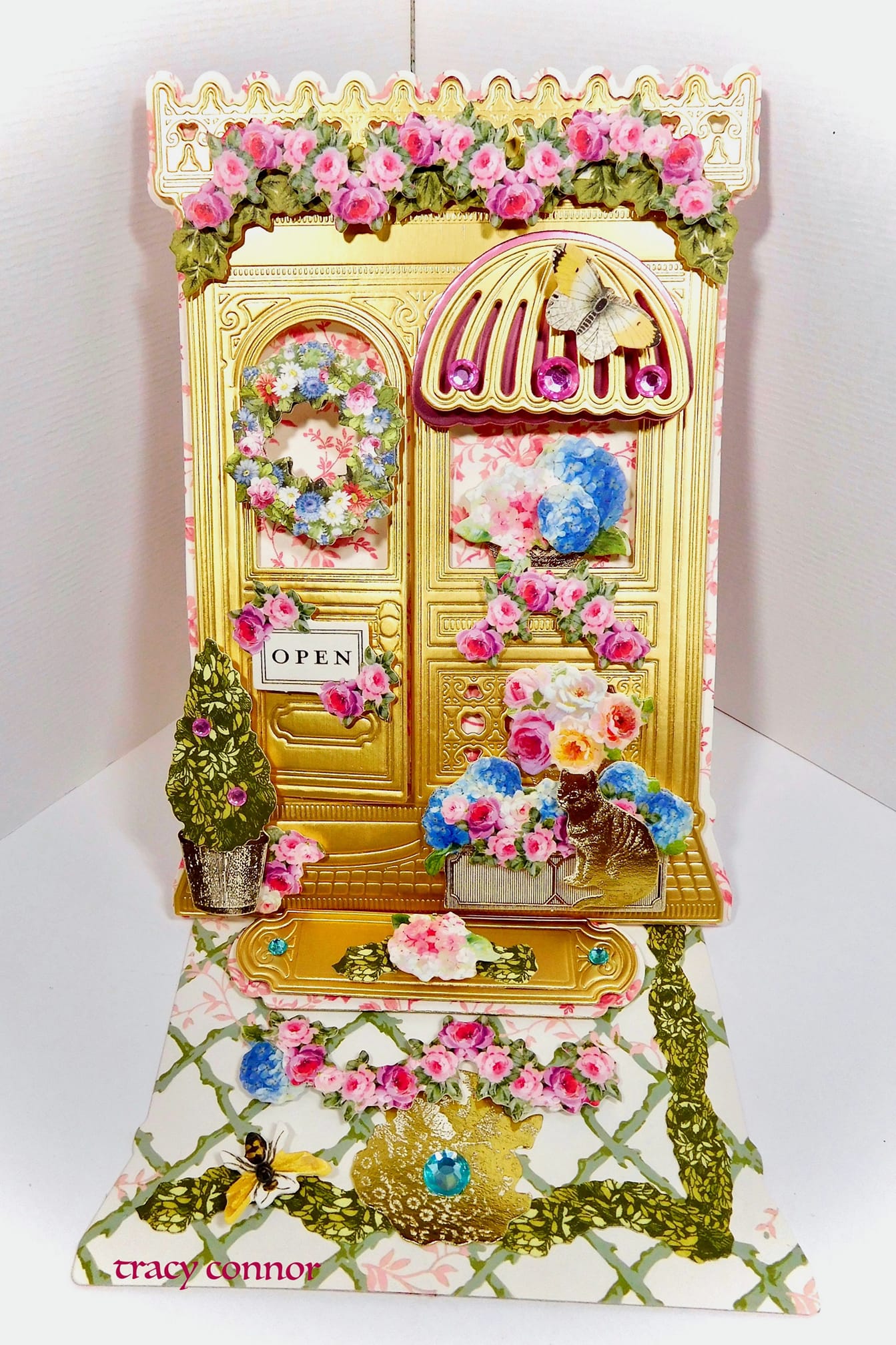 a close up of a toy machine with flowers on it.