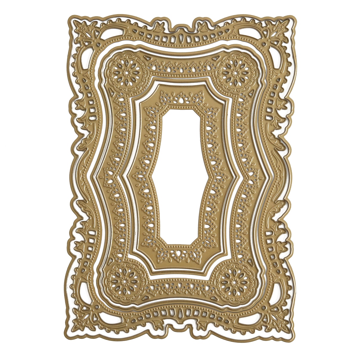an ornate Birthday Wishes 3D Concentric Dies frame on a white background.