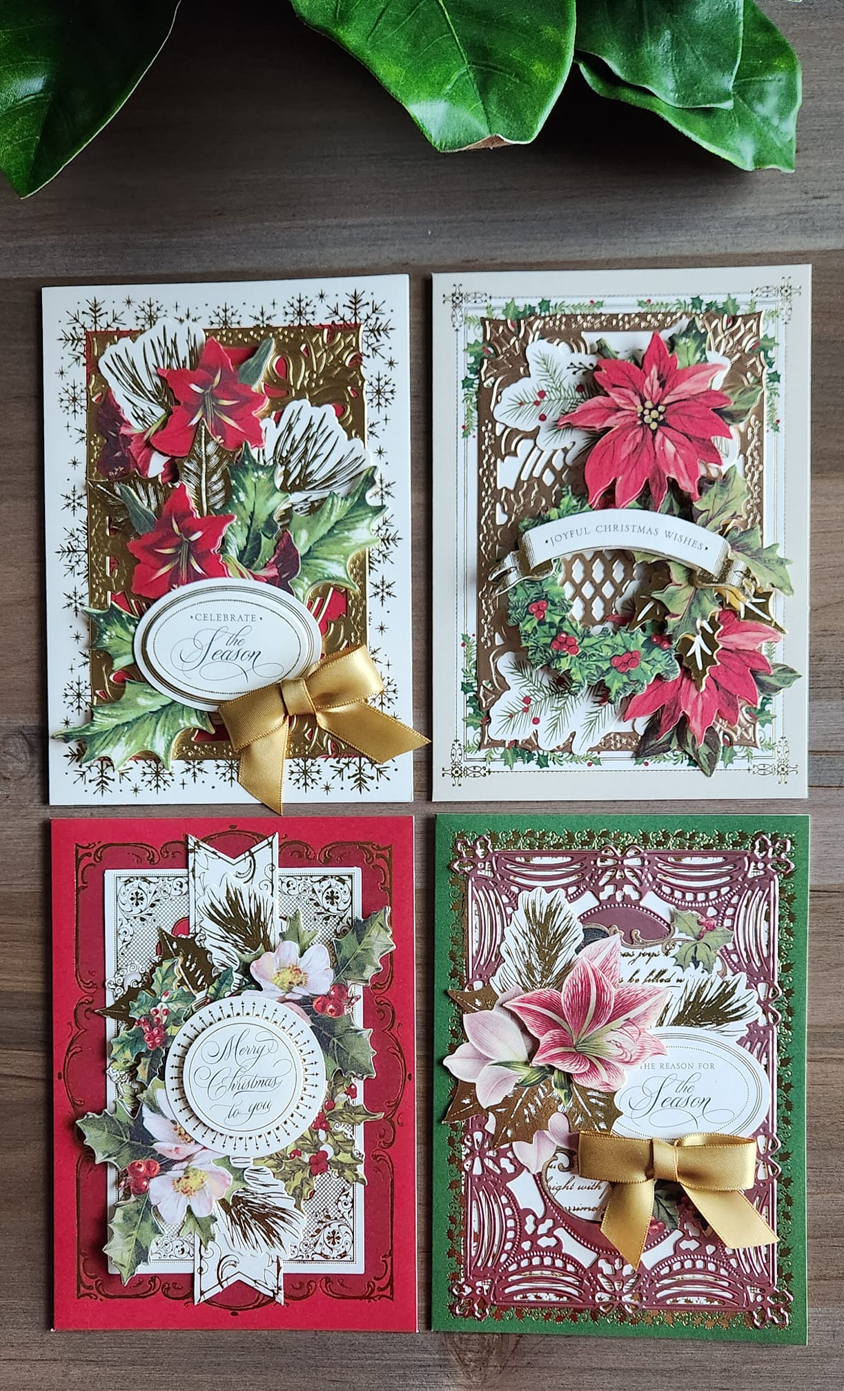 A collection of christmas cards.