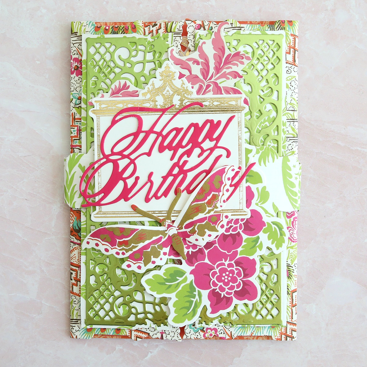 A card with a happy birthday message on it.